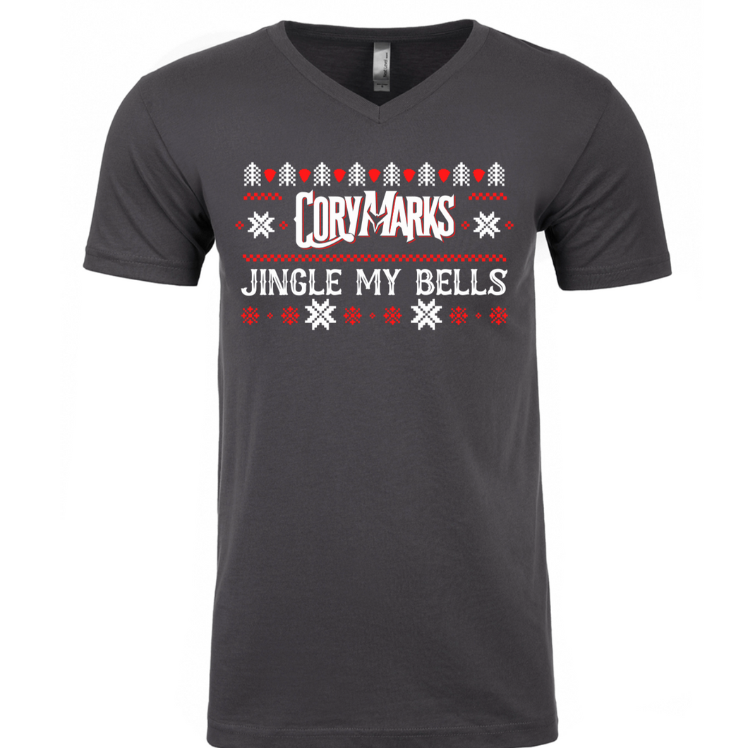 Cory Marks - Jingle My Bells V-Neck Cotton Christmas T-Shirt